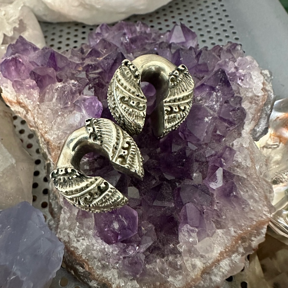 Solid Brass Jaya Ear Weights by Diablo Organics